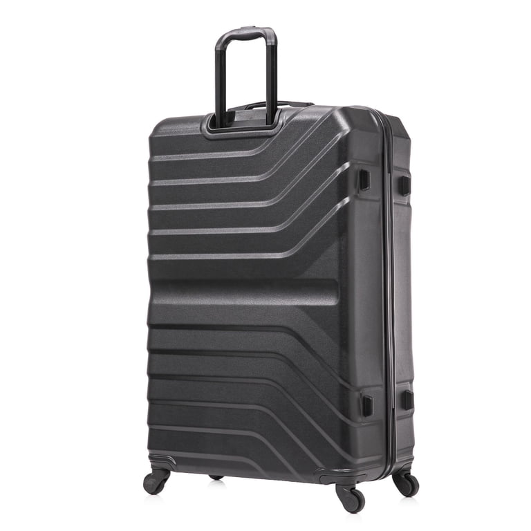InUSA Aurum 32-Inch Hardside Checked Luggage, Black photo 5