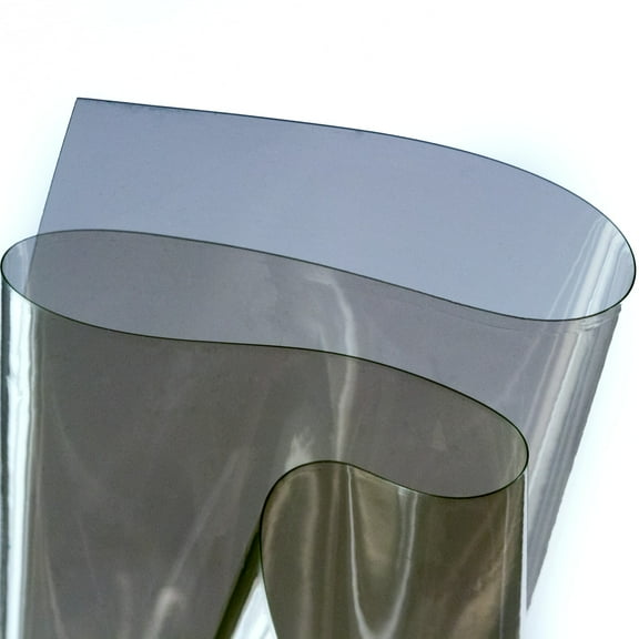 Military Drab 6 Gauge Clear vinyl fabric for fashion and upholstery