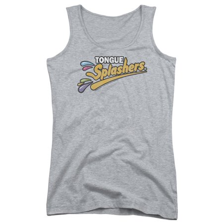 Dubble Bubble Nostalgic Candy Tongue Splashers Logo Juniors Tank Top Shirt