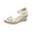 White Wedge Sandals, variant on Women's Wedge Sandals Summer Ankle Strap Espadrille Beach Shoes Open Toe Buckle Buckle Sandals Beige 36