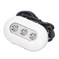 thumbnail image 4 of Uadme Luz Subacuática para Barcos, Acero Inoxidable Resistente Al Agua con 3 LED IP68 460LM Alto Brillo 5500‑6300K para Luz Blanca 5,6 W DC10‑30 V, 4 of 7