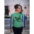 thumbnail image 2 of Butterfly W Leopard Print T-Shirt Women -Image by Shutterstock, Female Large, 2 of 4