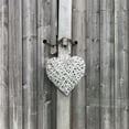 thumbnail image 3 of Frank, Assaf 15x15 Black Modern Framed Museum Art Print Titled - Heart on old rustic door, 3 of 5