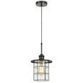 thumbnail image 2 of 60W Silverton Metal Glass Pendant Fixture (Edison Bulbs Not Included), Dark Bronze, 2 of 3