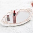 thumbnail image 3 of Masteelf White Oval Mirror Tray with Plastic Frame for Decor Elegant Jewelry Organizer and Serving Tray, 3 of 8