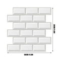 thumbnail image 3 of Peel and Stick Backsplash 12"x12" Self Adhesive White Subway Kitchen Backsplash Waterproof Peel and Stick Wall Tile for Bathroom Kitchen Camper Shower Furniture, 3 of 8