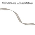 thumbnail image 3 of Unique Bargains 0.28' x 100 Yards Double Face Decorate Crafts Roll Satin Ribbon Silver Tone, 3 of 5