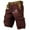 Wine, variant on EHQJNJ Mens Snow Pants Bibs Lightweight Pocket Cotton Casual Cargo Shorts Outdoor Shorts with Pockets Gym Pants Leopard Print Pants