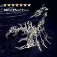 thumbnail image 1 of Modelo de ensamblaje de metal 3D de Scorpion King, color monstruo de acero, ensamblaje mecánico, rompecabezas hecho a mano, juguete de alta dificultad, 1 of 5