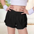 thumbnail image 2 of NordicNest Girls High Waisted Running Shorts with Liner – Loose Fit Breathable 2-in-1 Yoga Shorts for Kids, Athletic Workout Bottoms, 2 of 4
