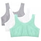 thumbnail image 5 of Sujetador deportivo Lorddream para mujer, estilo tirantes, paquete de 3, gris - M, 5 of 7