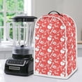 thumbnail image 5 of HELLHERO Christmas Snowman Candy Cane Pattern Dustproof Food Processor Cover for Kitchen Home Polyester, Top Handle, Multifunctional, 5 of 6