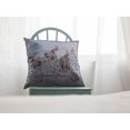 thumbnail image 3 of 18â€ Blue Brown Boho Bird Indoor Outdoor Zippered Throw Pillow, 3 of 4