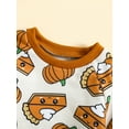 thumbnail image 4 of Spewahor Baby Girl Fall Clothes Long Sleeve Sweatshirts Elastic Waist Long Pants 2Pcs Halloween Outfit Set, 4 of 9