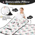 thumbnail image 3 of Pioneer Flower Floral Print Pattern Teens Toddler Nap Mat with Pillow, Sleeping Mat Bag for Preschool Daycare 59"x22", 3 of 6