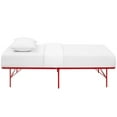 thumbnail image 4 of Ergode Horizon Twin Bed Frame – Red Stainless Steel Platform  – Durable Metal Support for Twin Size Mattress, 4 of 8
