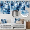 thumbnail image 4 of Designart "Unleashed Shapes in Blue and Cream" Abstract Metal Wall Art Prints, 4 of 5