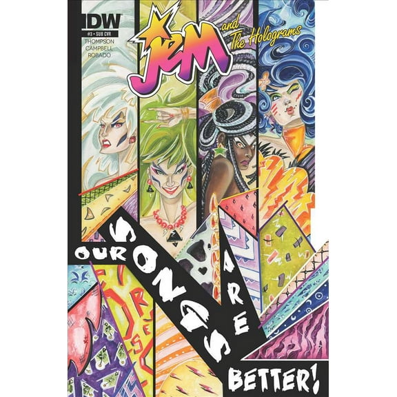 Jem And the Holograms #3B VF ; IDW Comic Book