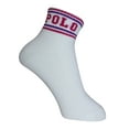 thumbnail image 2 of Polo Ralph Lauren Womens 3-Pack Double Bar Stripe Athletic Quarter Socks, 2 of 3