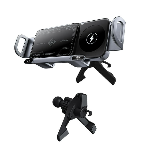Support de Téléphone Mobile et Tablette Réglable, Charge Intelligente avec Reconnaissance Automatique des Appareils, Bras Pinces Métalliques pour Prise Sécurisée, Rotation 360° pour Vision Optimale, Support Polyvalent pour la Maison