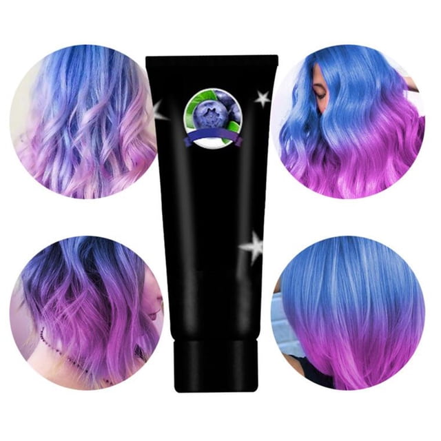 Crema de tinte para el cabello que cambia termocrómico, tinte de el cabello, desechable, fácil de utilizar, el cabello para - rosado shamjiam Tinte para el cabello
