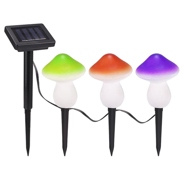 Naiovety lámpara de la luz de la secuencia de la seta de la energía solar 9leds para la decoración de la fiesta en el jardín Iluminación y accesorios No.1 Naiovety HA024367-01