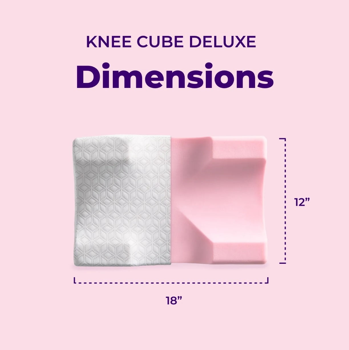 (8 pack) Pillow Cube Knee Cube Medium Aeropluff Foam Temperature-Regulating Bed Pillow (1 Count)