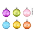 thumbnail image 3 of QuanTara Easter Spring Hanging Ornaments, 12 Pack 1.97in Multicolor Plastic Ball Decorations, Small Decorative Balls for Home Party Tree Door Wall Decor, 3 of 6