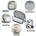 thumbnail image 4 of Standing Pencil Case with Base Large Capacity Stationery Pouch Pen Bag with Zipper for Women Men Dragonflies with White Daisies, 4 of 7