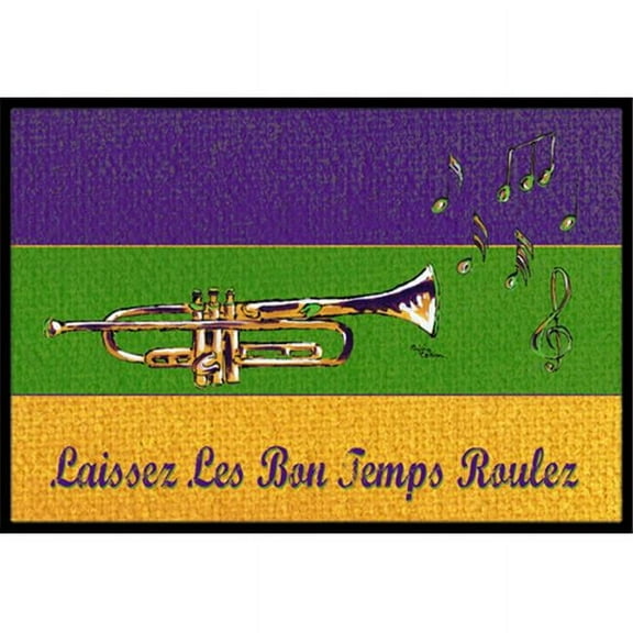 Carolines Treasures  Mardi Gras Indoor Or Outdoor Doormat - 18 x 27 in.
