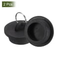 thumbnail image 3 of Tapones de bañera de 2 piezas, tapones de caucho para bañera de 1-1/2" y tapón de desagüe para fregadero de cocina, negro, 3 of 6