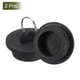 thumbnail image 3 of Tapones de bañera de 2 piezas, tapones de caucho para bañera de 1-1/2" y tapón de desagüe para fregadero de cocina, negro, 3 of 6