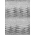 thumbnail image 2 of 8' X 10' Gray And Charcoal Abstract Washable Indoor Outdoor Area Rug, 2 of 5