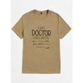 thumbnail image 3 of Whichone Spoof Doctor Signature Letter Pattern Print Men's And Big Men's New Casual Comfortable Thin Colorful Cotton T-Shirt Up To 2XL, 3 of 8