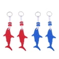 thumbnail image 1 of Paquete de 4 Flotantes con Tiburones, Llavero Flotante para , para en , , Portátil, Liviano Y Duradero, 1 of 9