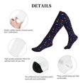 thumbnail image 5 of Lsque Games Pattern Sport Compression Socks for Men & Women 15-20 mmHg Knee High Nurse Pregnant Running Medical and Travel Athletic, 5 of 6