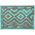 thumbnail image 1 of Ahgly Company Indoor Rectangle Southwestern Light Blue Country Area Rugs, 7' x 9', 1 of 4