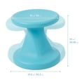 thumbnail image 2 of ECR4Kids Twist Active Wobble Stool, 14in Seat Height, Classroom Furniture, Cyan, 2 of 9