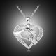 thumbnail image 4 of Galvanoplastia De La Mano Amor Corazón Collar De Corazón Moda, 4 of 4