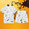 thumbnail image 2 of Kids Girls Halloween Pajamas Set Colorable Pajamas for Kids Long Sleeve Pullover Top with Pajamas Pants for Boys and Girls Sleepwears Can Play with and Wear 6-7 Years, 2 of 3