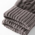 thumbnail image 4 of BLCHUNen Winter Gloves Men Knitted Warm Touchscreen Gloves Casual Full Finger Shorts Cuff Texture Gloves,Onesize,Dark Gray, 4 of 7