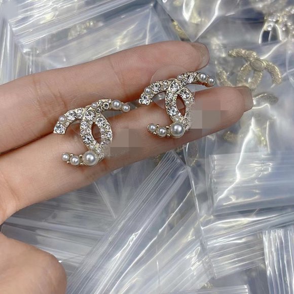 Boucles d'Oreilles Mode Bijoux Perle Détaillées Boucles d'Oreilles Cc style 2