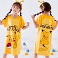 thumbnail image 1 of Vestido de princesa Pikachu para niña, pijama de bebé, camisón de Pokémon, ropa de dormir de verano para niños qym unisex, 1 of 2