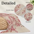 thumbnail image 3 of Peaches Branches Throw Pillow Covers, Farmhouse Spring Botanical Pink Flowers Soft Breathable Pillow Cases with Invisible Zipper, Queen Size Pillowcases for Couch Bed Sofa Chair 20x30 Inches, 3 of 9