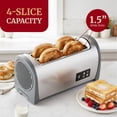 thumbnail image 2 of Toaster Elite Gourmet Digital, ranura larga, 4 rebanadas, acero inoxidable, 2 of 7