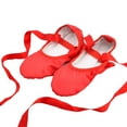 thumbnail image 2 of Yesbay Women Girls Indoor Pointe Soft Sole Gymnastics Ballet Dance Yoga Shoes-Red, 2 of 6