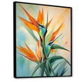 thumbnail image 2 of Designart "Exotic Bloom Profile I" Birds Of Paradise Floater Framed Canvas Prints, 2 of 5
