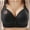 Black, variant on Women's Backless Bra with Clear Back Straps New Women's Push-Up Breathable Daily Underwear Small Print Bra Black Xs-4Xl
