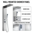 thumbnail image 5 of Flroha Shower Head , Shower Panel 304 Stainless Steel Shower Panel Tower System,Rainfall Waterfall Shower Head Faucet Rain Massage System with Body Jets, 5 of 5