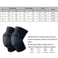 thumbnail image 3 of Adult Sponge Sports Knee Pads, Breathable Knee Protection for Volleyball and Dance, Soft Padding Gear for Wrestling and Basketball(Black, L), 3 of 4